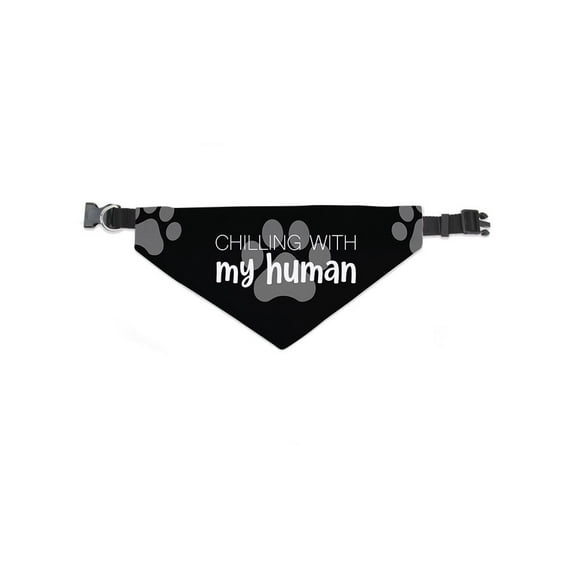Chilling W My Human Pet Bandana -Smartprints Designs, Medium