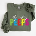thumbnail image 1 of Chilling With My Peeps, Easter, Retro Candy Sweatshirt, Women's, 1 of 2