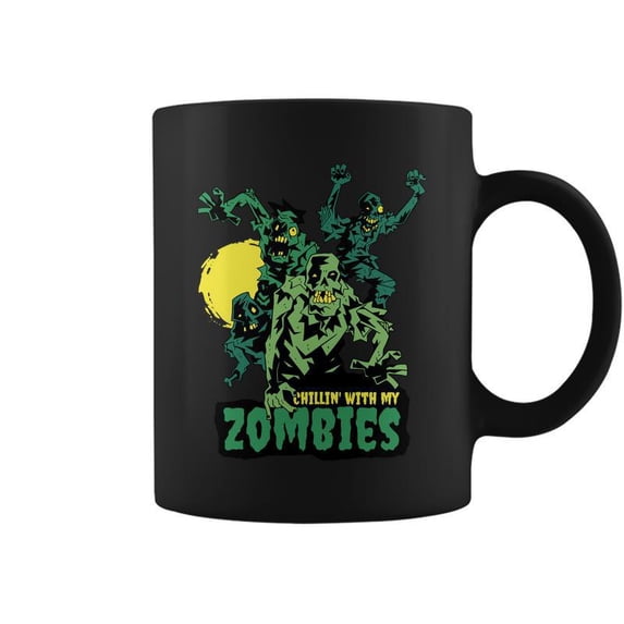 Chilling With My Zombies Graphic Design Printed Casual Daily - Walmart.com