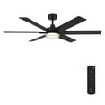 thumbnail image 1 of Chillion 60 in. Indoor/Covered Outdoor Matte Black LED Ceiling Fan with 5 CCT and 7 RGB Selections, Remote Included, 1 of 14