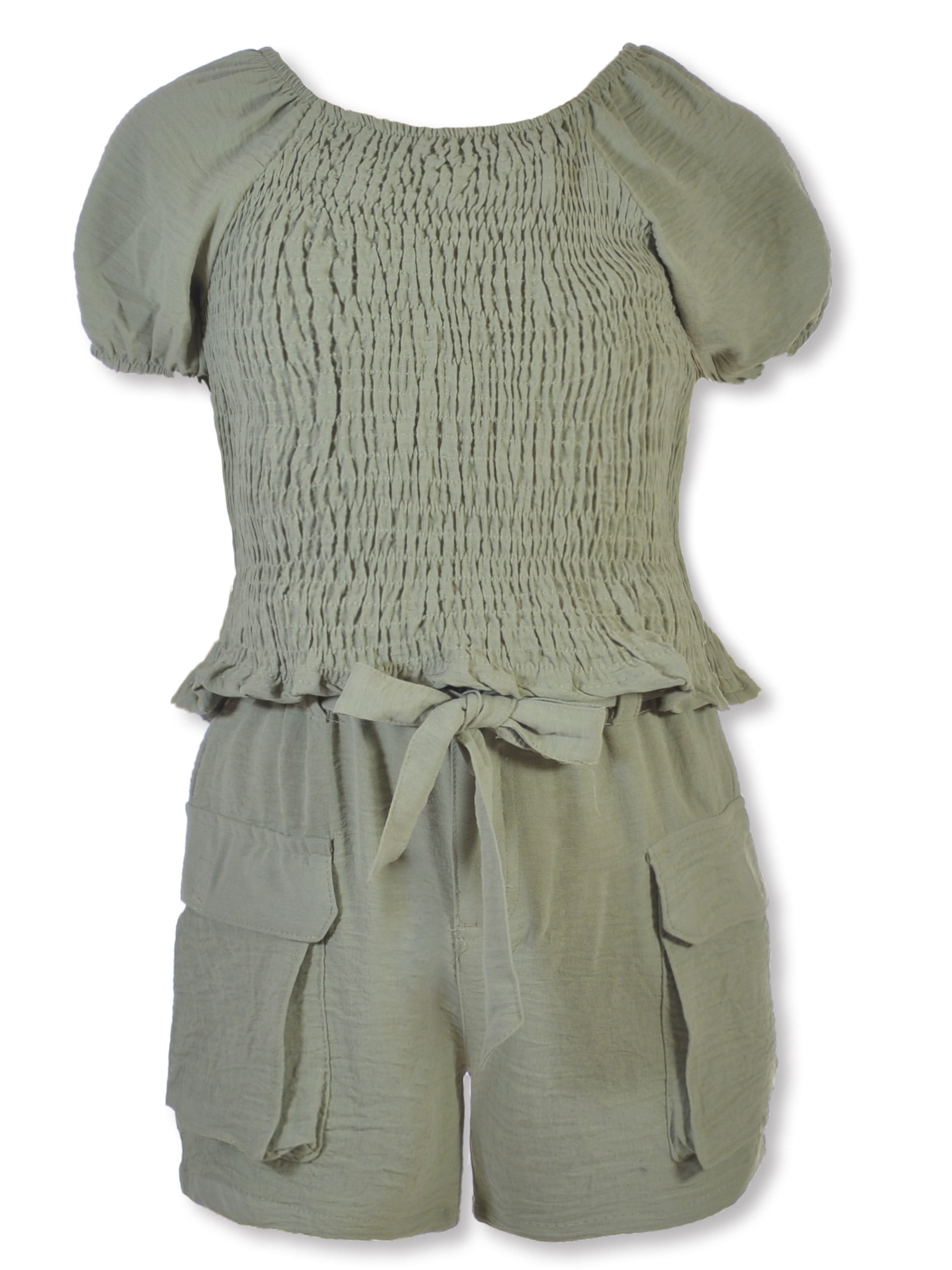 Abigail Green Girls Scallop Short Set