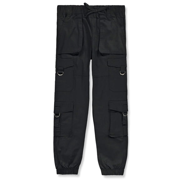 Chillipop Girls' Poplin Cargo Pants Color: black Size: 3t