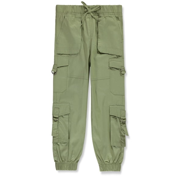Chillipop Girls' Poplin Cargo Pants Color: sage green Size: 2t