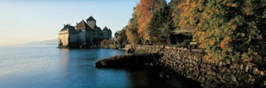 Chillon Castle Switzerland Canvas Art - Panoramic Images (18 x 6)