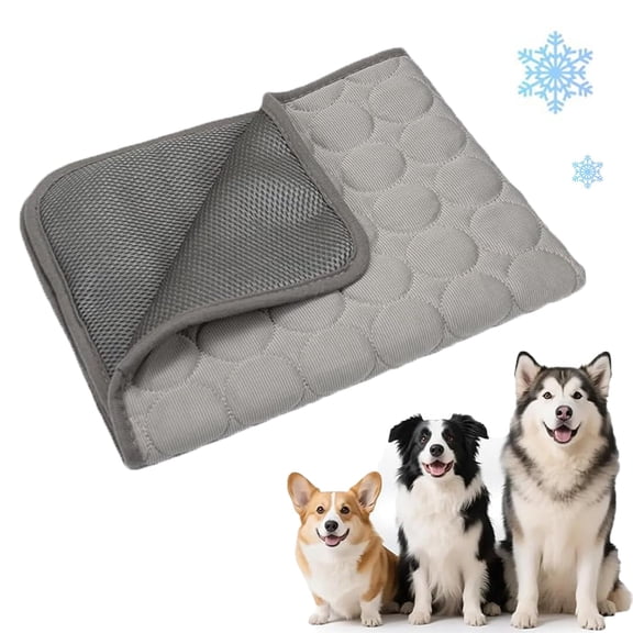 Chillpaws Cooling Mat For Dogs, Pet Cooling Mat For Cats And Dogs, Foldable Ice Silk Pad