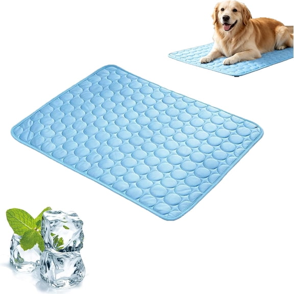 Chillpaws Cooling Mat, Ice Silk Pet Cooling Mat for Dogs & Cats, Washable Breathable Summer Sleeping Pad for Temperature Regulation, Cool Rest Bed