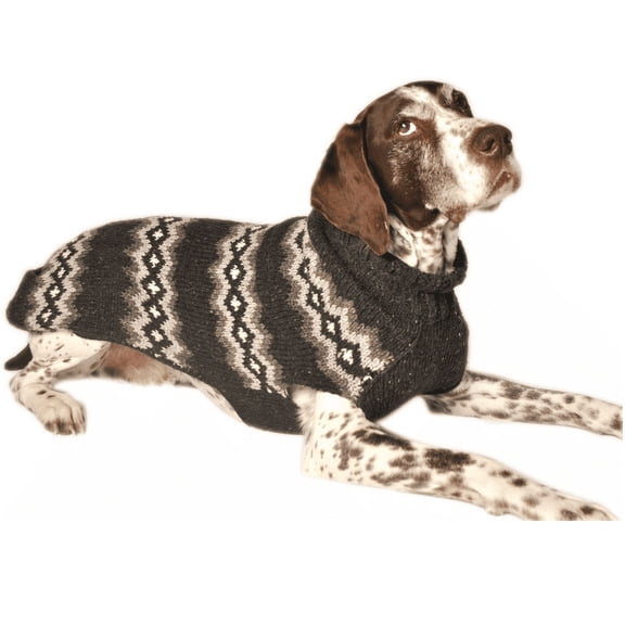 Chilly Dog Diamonds Pattern Dog Sweater - Gray