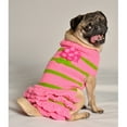 thumbnail image 1 of Chilly Dog Pink Flower Skirt Dog Sweater, Large, 1 of 2