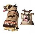 thumbnail image 1 of Chilly Dog Moosey Hoodie Dog Sweater - Tan / Brown, 1 of 3