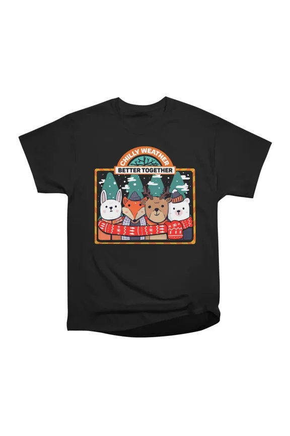 Chilly Weather Better Together T-Shirt Tee Gift For Him Merch For Her Apparel For Friend