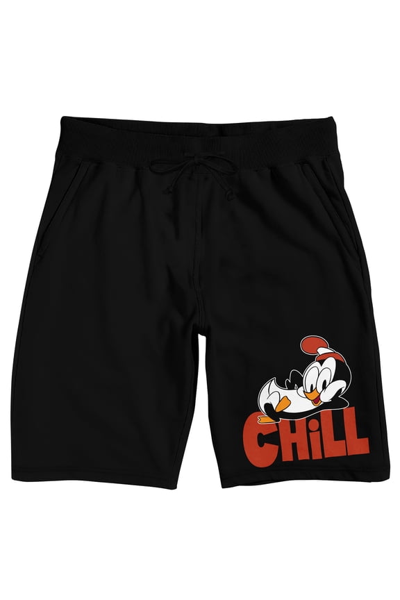 Chilly Willy Chill Men's Black Sleep Pajama Shorts-Medium