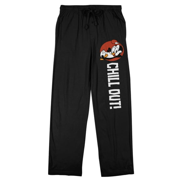 Chilly Willy Chill Out Men's Black Sleep Pants-Medium