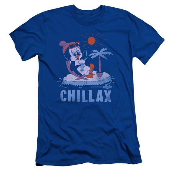 Chilly Willy Chillax S/S Adult 30/1 T-Shirt Royal Royal Blue