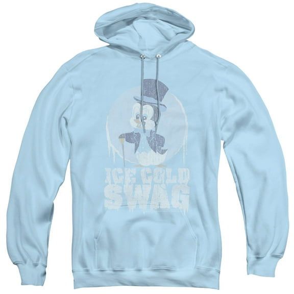 Chilly Willy Ice Cold Adult Pullover Hoodie Sweatshirt Light Blue