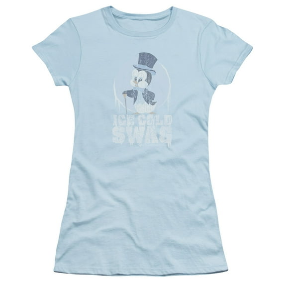 Chilly Willy - Ice Cold - Juniors Teen Girls Cap Sleeve Shirt - Small