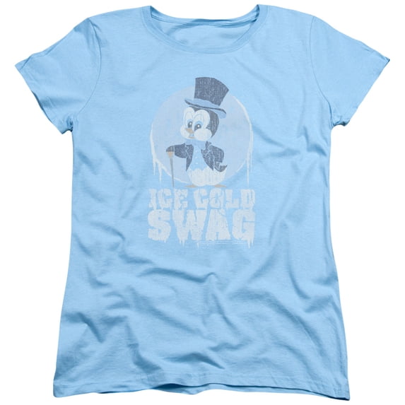 Chilly Willy Ice Cold S/S Women's T-Shirt Light Blue
