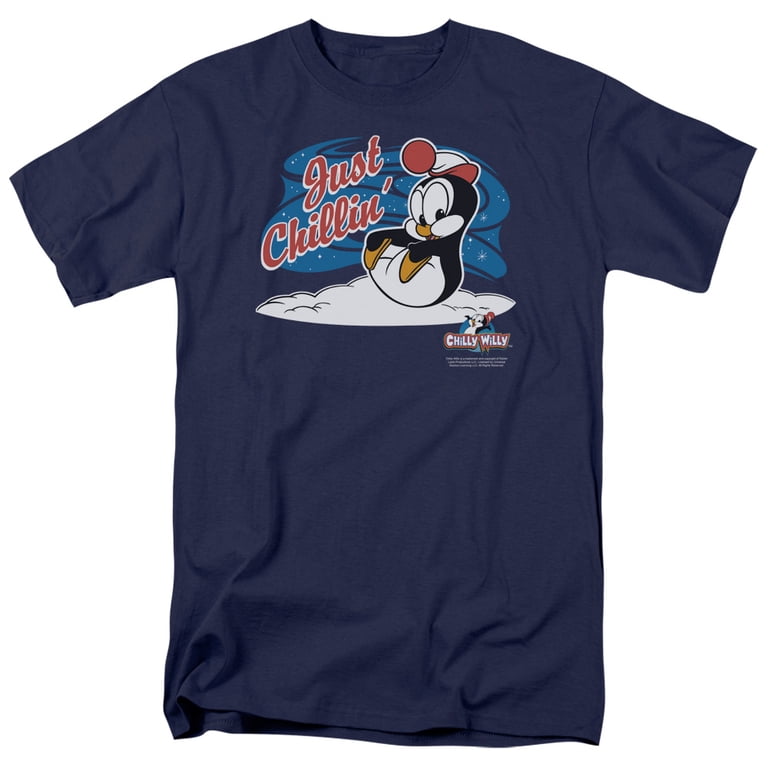 Chilly Willy Men's Just Chillin T-shirt Small Navy - Walmart.com