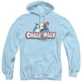 thumbnail image 1 of Chilly Willy Logo Adult Pullover Hoodie Sweatshirt Light Blue, 1 of 1