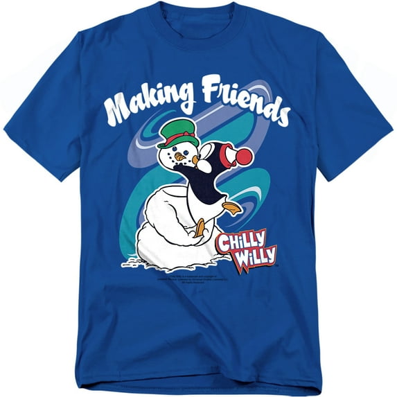 Chilly Willy T-Shirt Making Friends Unisex Graphic Tee For Men & Women
