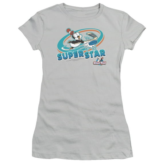 Chilly Willy Slap Shot S/S Junior Women's T-Shirt Sheer Silver