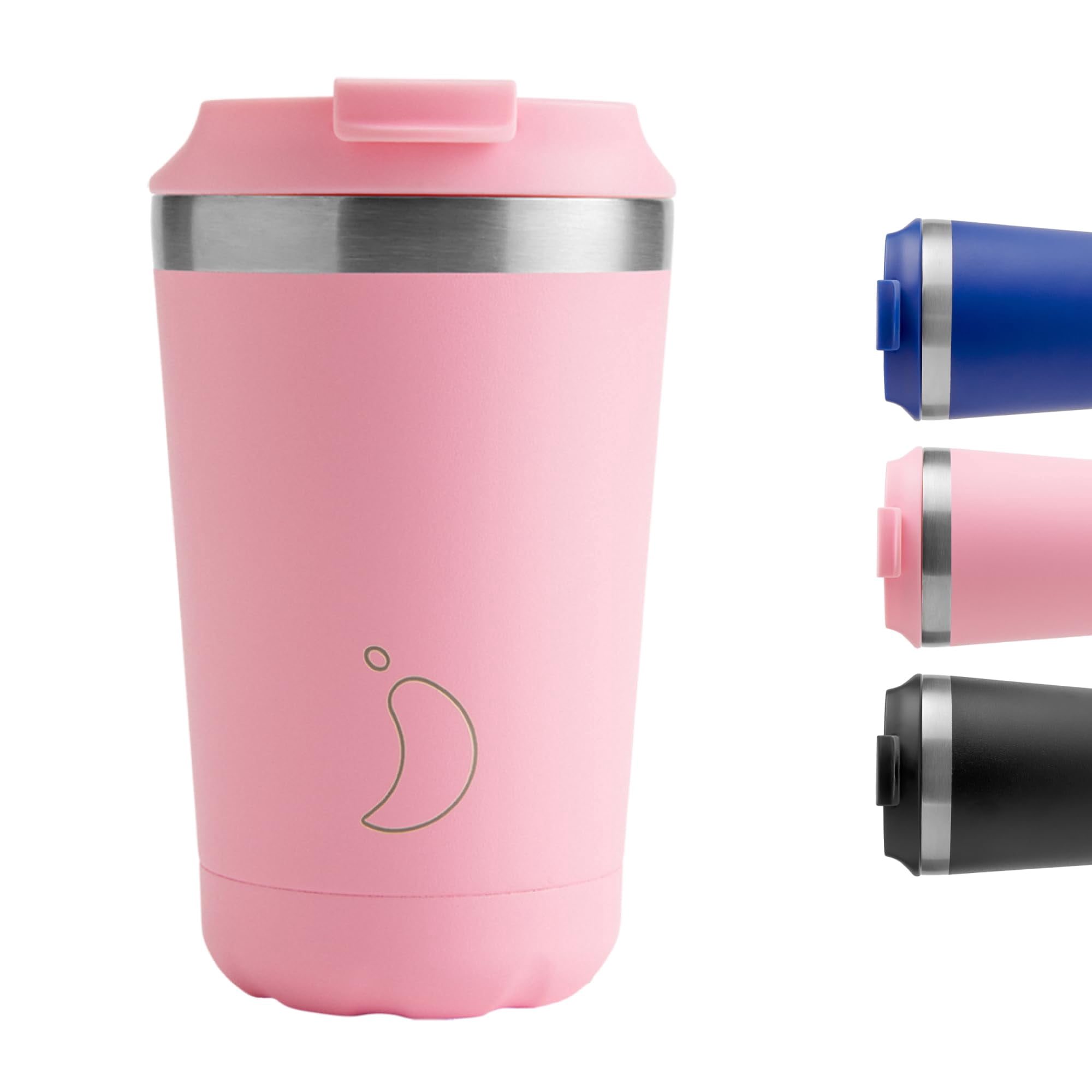 Chilly's Original Coffee Cup - Thermal Mug - Pastel Pink, 340ml ...