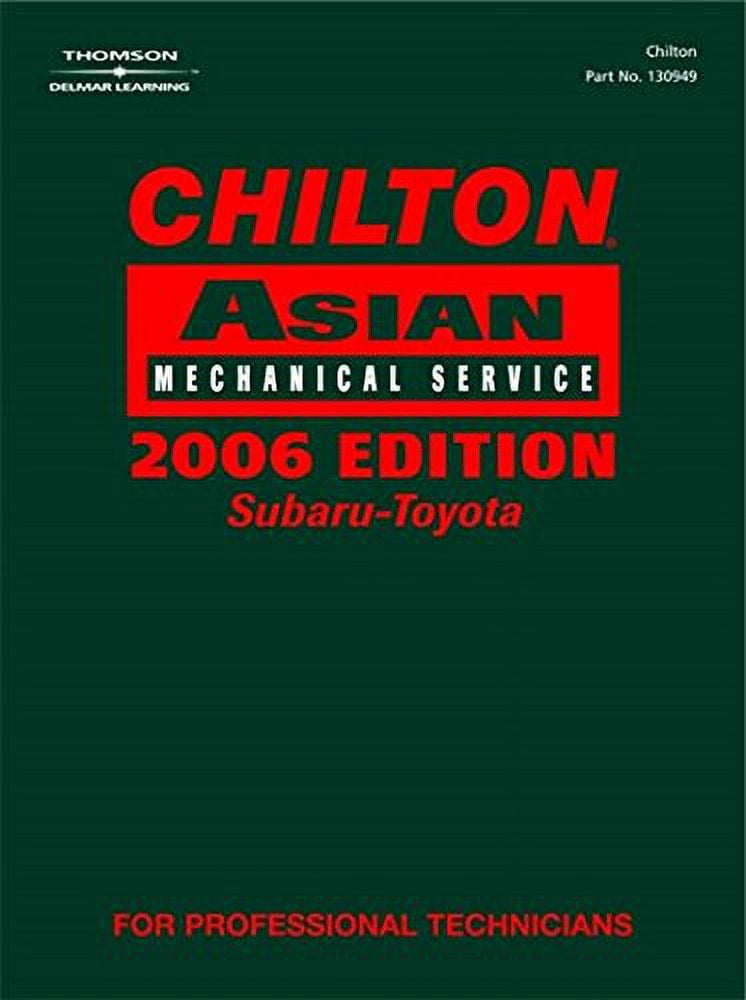 Pre-Owned Chilton Asian Mechanical Service: Lexus, Scion, Subaru, Suzuki, Toyota (Hardcover) 1418009490 9781418009496