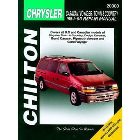 Chilton 20302 Repair Manual for Dodge Caravan Voyager & Chrysler Town & Country 1996-02 Shop Service Garage Book