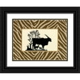 thumbnail image 1 of Chilton, Sarah E 32x25 Black Ornate Wood Framed with Double Matting Museum Art Print Titled - Serengeti Silhouette I, 1 of 4