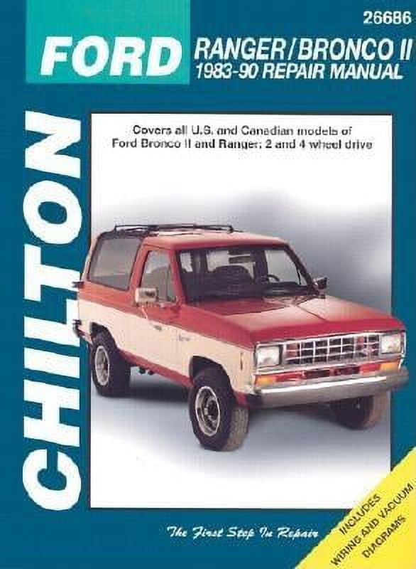 Chilton's Total Car Care Repair Manuals Ford Ranger and Bronco II