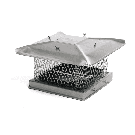 Chimcare Chimney Cap & Fireplace Damper Combo – Premium Stainless Steel, USA-Made, Easy Installation, 9” x 9”