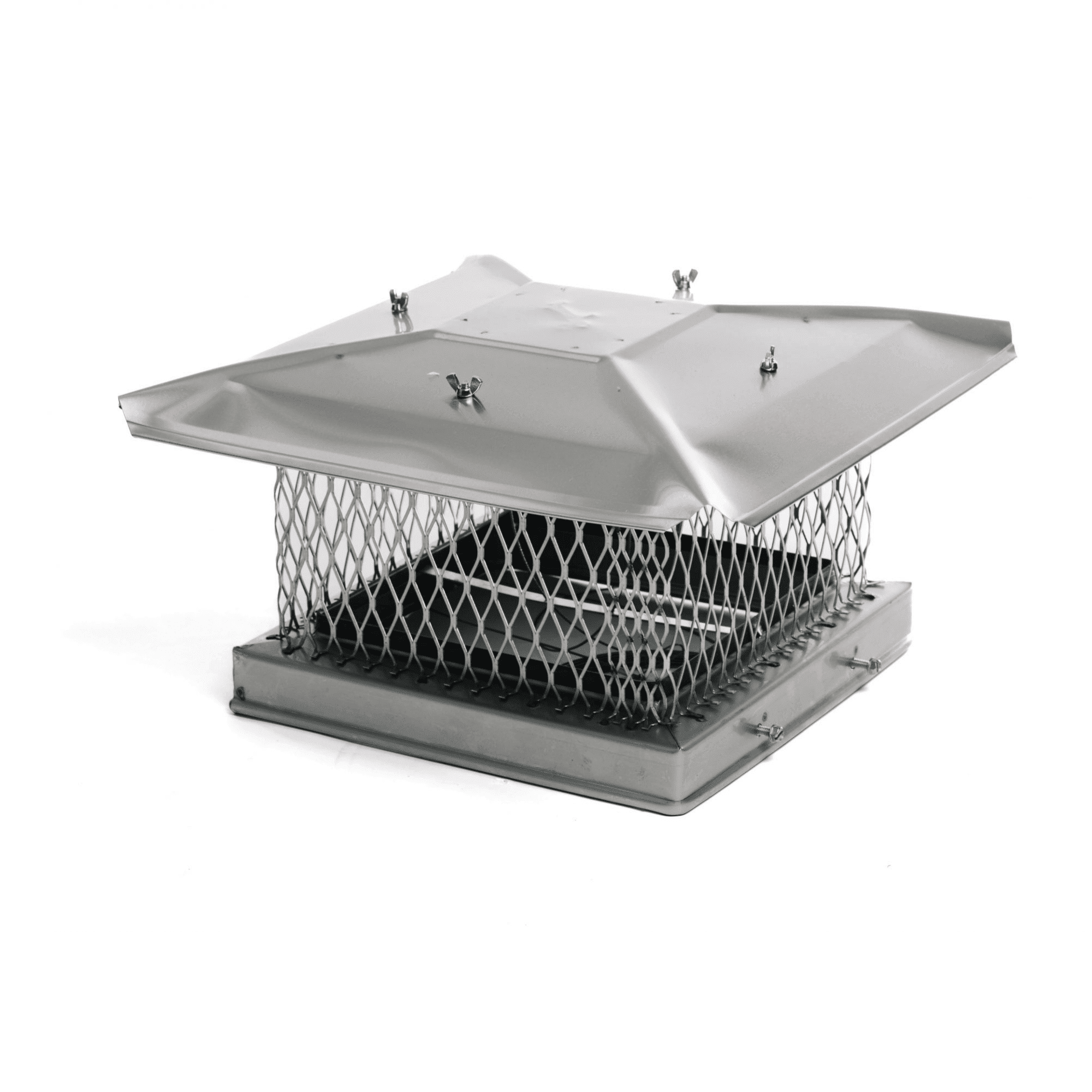 Chimcare Fireplace Damper - Top-Mount Cap and Damper Combo, Stainless ...