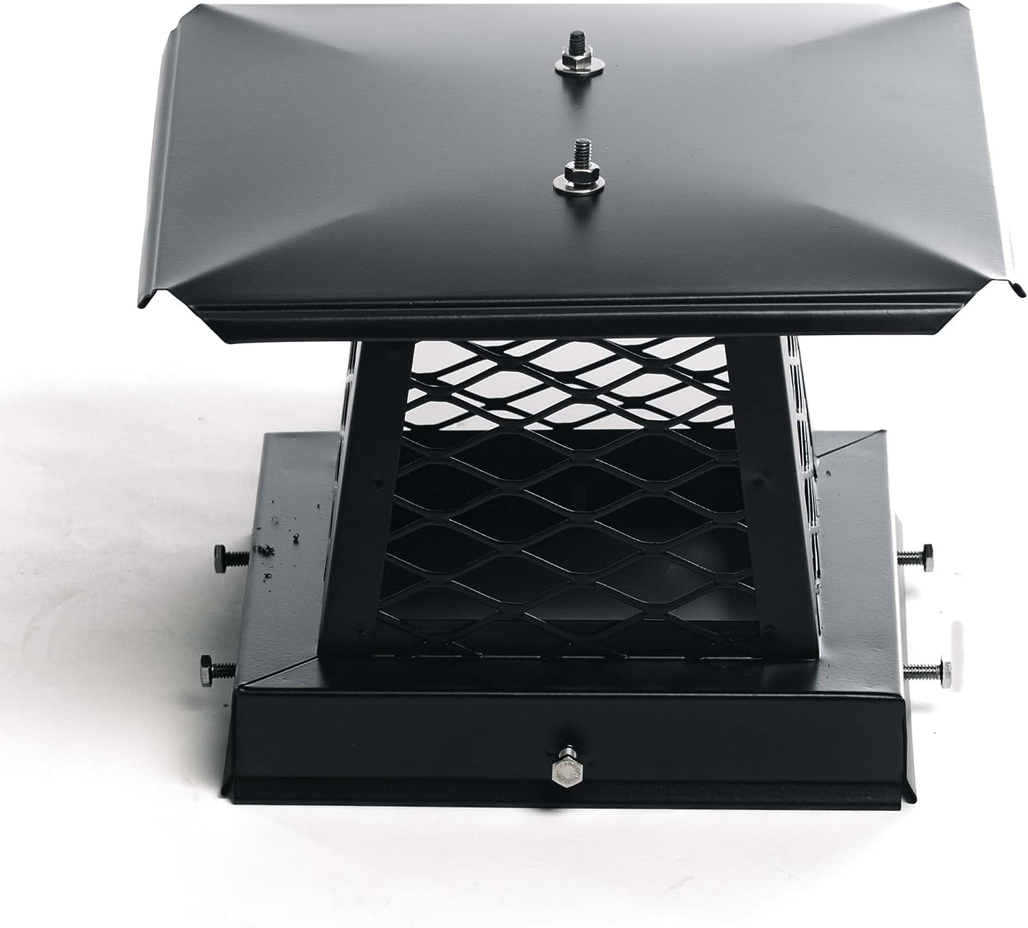 Chimcare Chimney Caps Black Galvanized Chimney Cap, Single Flue Stainless Steel Chimney Cap