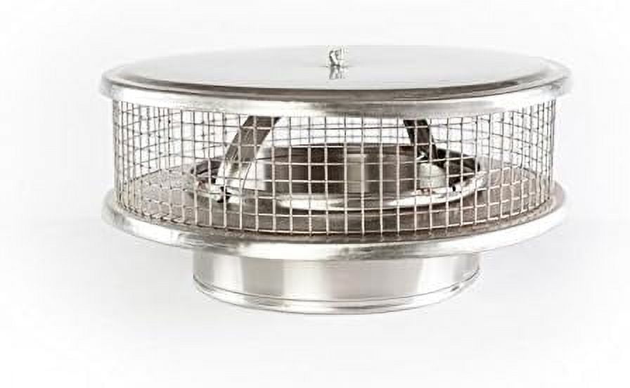 Chimcare Chimney Caps Round Chimney Cap, Stainless Steel Chimney Cap for Single Wall Chimneys