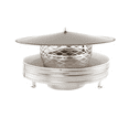 thumbnail image 1 of Chimcare Round Air-Cooled Stainless Steel Chimney Cap, Spark Arrestor, Fits Double & Triple-Wall Chimneys, 7-Inch, 1 of 10