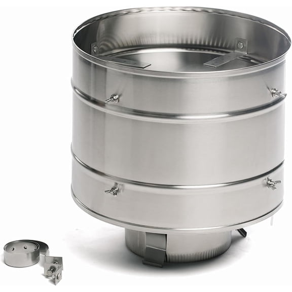 Chimcare High Wind Chimney Cap - 5 in Round, Single Wall, Solid Wall, Non-Air-Cooled, USA Made