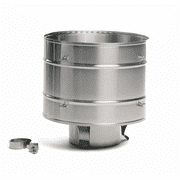 Chimcare High Wind Chimney Cap - 8 in Round, Single Wall, Solid Wall, Non-Air-Cooled, USA Made
