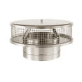 thumbnail image 1 of Chimcare Round Chimney Cap - Stainless Steel, 12 in Single Wall, Spark Arrestor Mesh, for Flue Liner, USA Made, 1 of 11