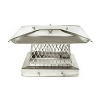 Chimcare Stainless Steel Wind-Driven Chimney Cap, 8" x 13", Rotating Draft-Reducing Design