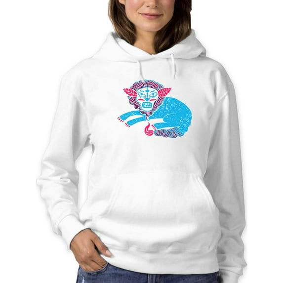 Chimera Stencil Art Hoodie Women -Image by Shutterstock, Female 4X-Large