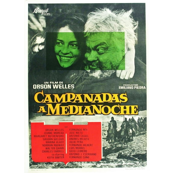Chimes At Midnight (Aka Falstaff Aka Campanadas A Medianoche) Spanish Poster Art From Left: Jeanne Moreau Orson Welles 1965. Movie Poster Masterprint (11 x 17)