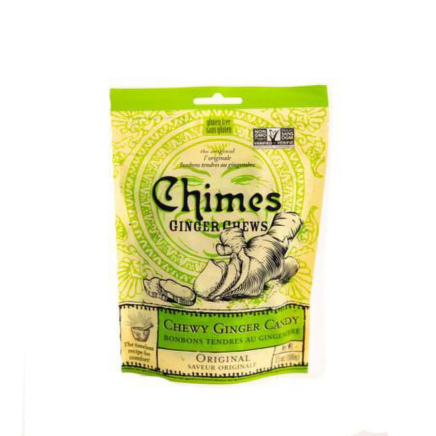 Chimes Ginger Chews Original 3.5 oz Pack of 2