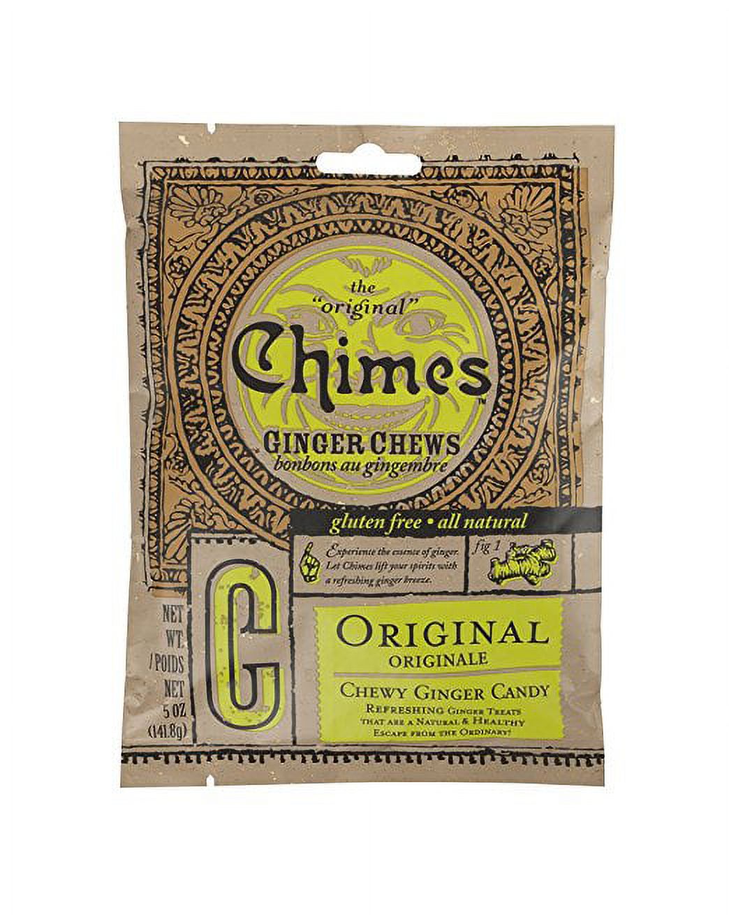 Chimes, Ginger Chews, Original, 5 oz (141.8 g)