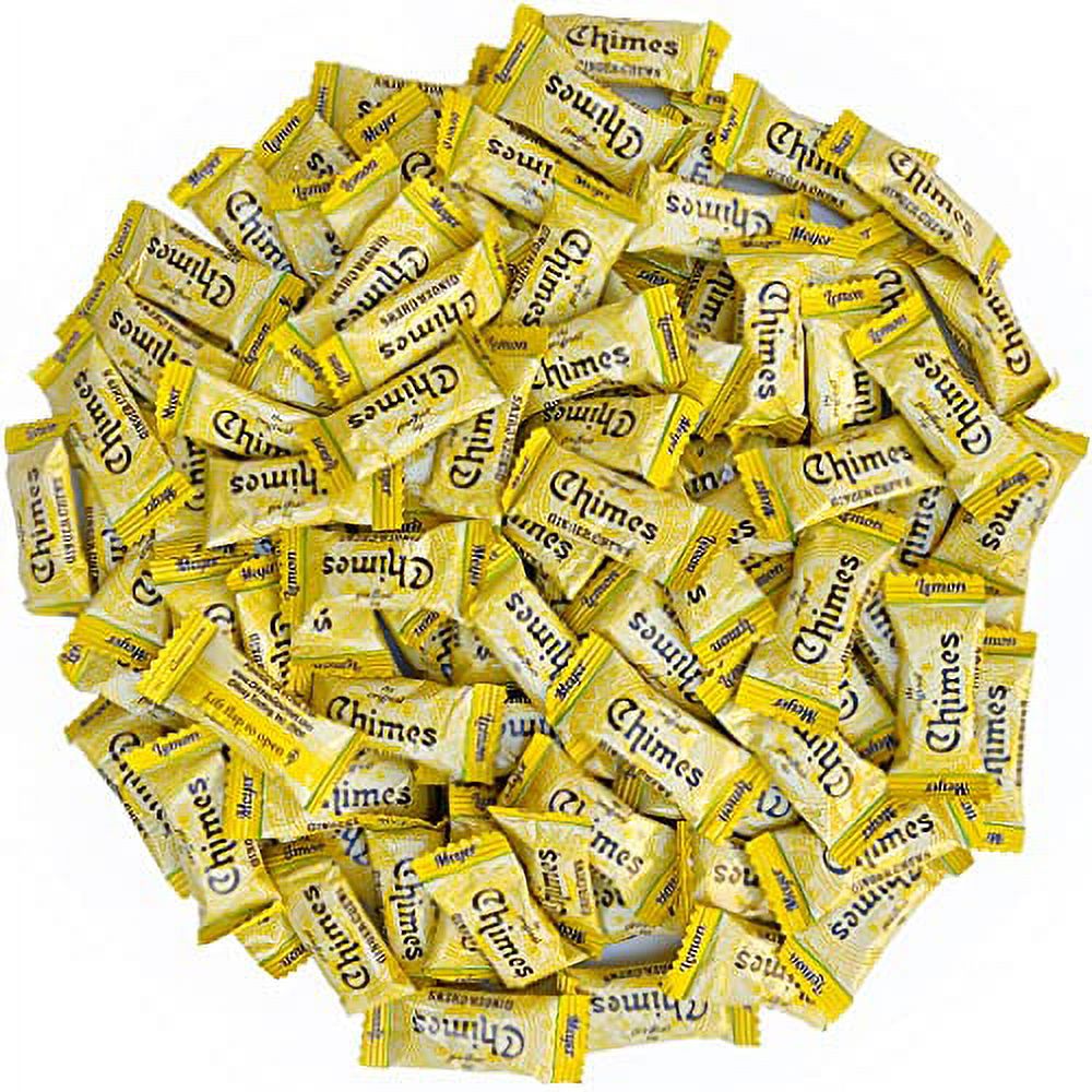 Chimes Meyer Lemon Ginger Chews Candy, 1Pound Bag