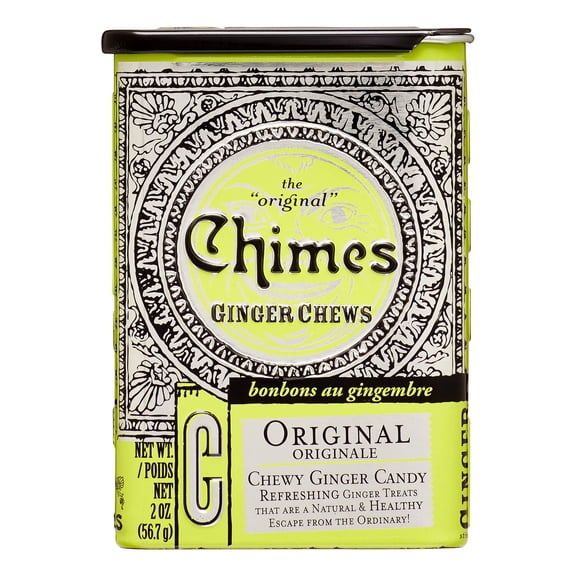 Chimes ginger chews, original, 2 oz