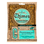 Chimes ginger chews, peppermint, 5 oz