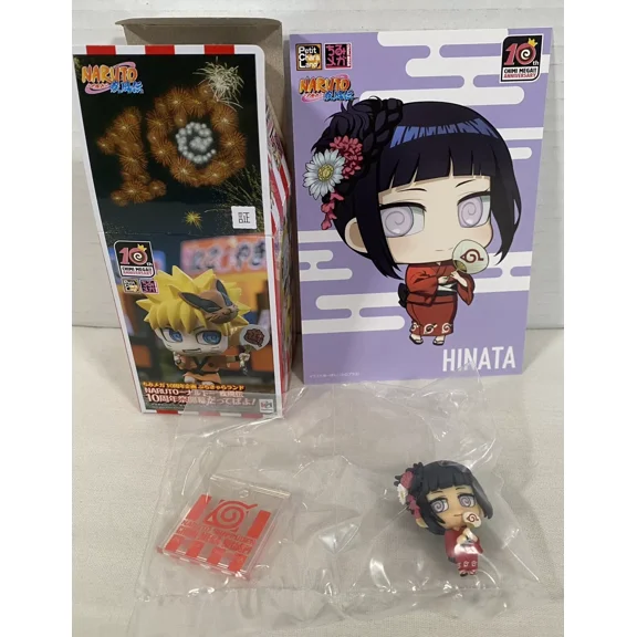 Chimi Mega Petit Chara NARUTO Shippuden 10th Anniversary Mini Figure Hinata B