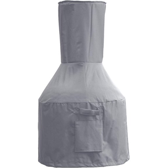 Chiminea Defender - Durable, Weather-Proof Chiminea Fire Pit Cover (Grey)