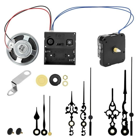 Chiming Clock Mechanism Replacement,with Chime Melody Hour Trigger and 3 Set Hands for Vintage Grandpa Clock Repair Part