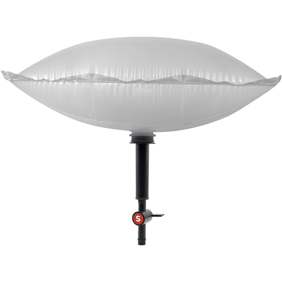 Chimney Balloon 12x08 Max 2-Ply Inflatable Chimney Pillow Fireplace Draft Stopper, Fireplace Cold Air Blocker, Works Better Than a Chimney Flue Cover Plate Damper as a Fireplace Blocker (12"x08")