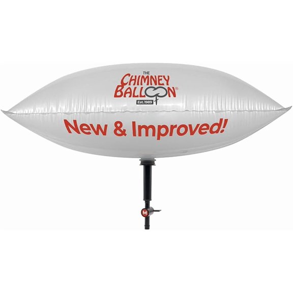 Chimney Balloon 21x10 Max 2-Ply Inflatable Chimney Pillow Fireplace Draft Stopper, Fireplace Cold Air Blocker, Works Better Than a Chimney Flue Cover Plate Damper as a Fireplace Blocker